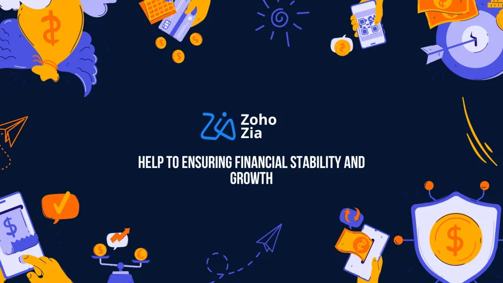 How Zoho's AI Assistant Zia Is Transforming Accounting in 2025 (And How You Can Benefit) Infographic showing five time saving AI features