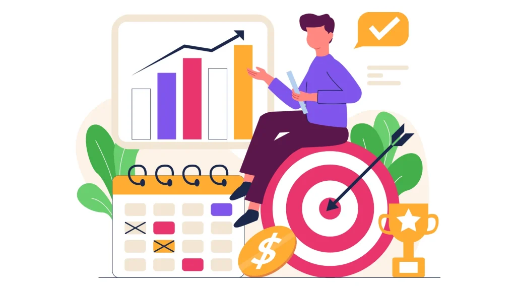 Business growth and target achievement with Zoho Project and strategy